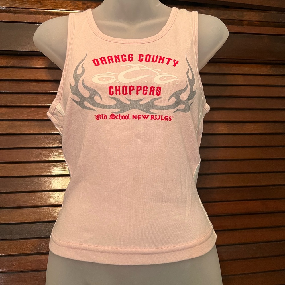 orange county choppers pink tank top